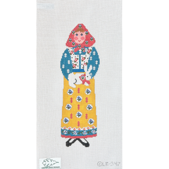 Cooper Oaks Design Linda Ragno Lady with Rabbit Needlepoint Canvas - 13M