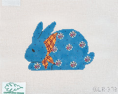 Cooper Oaks Design Linda Ragno Blue Rabbit Needlepoint Canvas