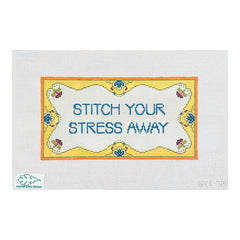 Cooper Oaks Design Stitch Your Stress Needlepoint Canvas
