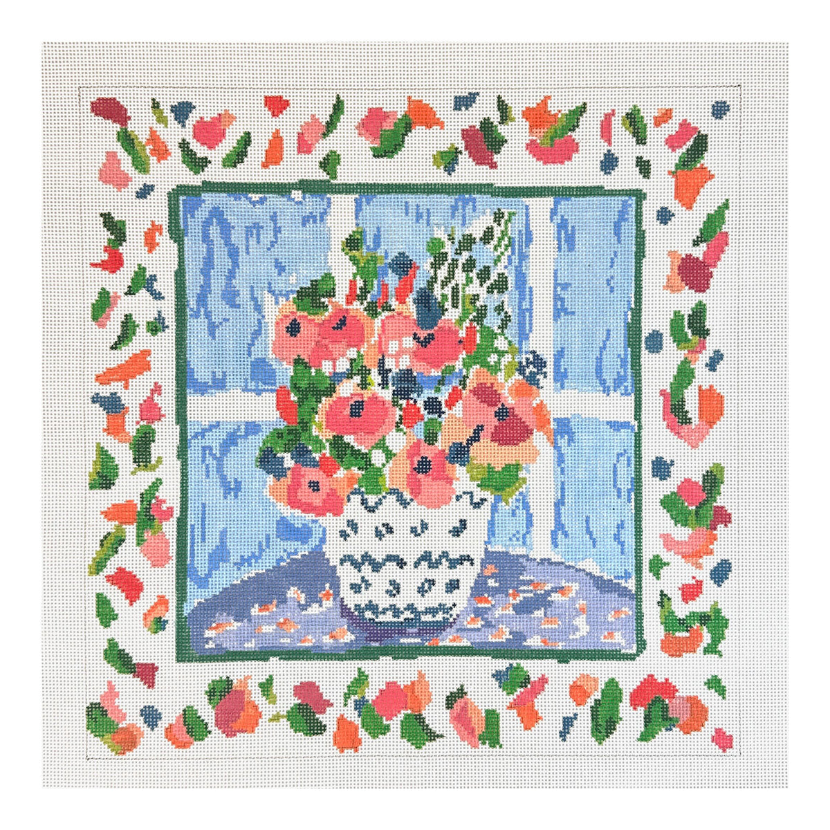 Cooper Oaks Design Susan Verble Gantner Bouquet for Anne's Room Needlepoint Canvas