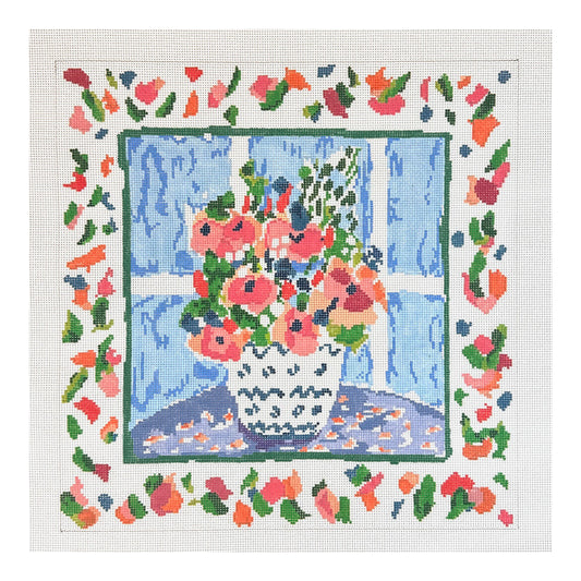Cooper Oaks Design Susan Verble Gantner Bouquet for Anne's Room Needlepoint Canvas