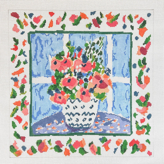 Cooper Oaks Design Susan Verble Gantner Bouquet for Anne's Room Needlepoint Canvas