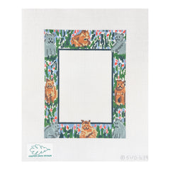 Cooper Oaks Design Susan Verble Gantner Cat Frame Needlepoint Canvas