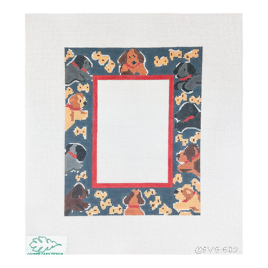 Cooper Oaks Design Susan Verble Gantner Dog Frame Needlepoint Canvas