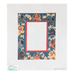 Cooper Oaks Design Susan Verble Gantner Dog Frame Needlepoint Canvas