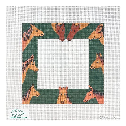 Cooper Oaks Design Susan Verble Gantner Horse Frame Needlepoint Canvas