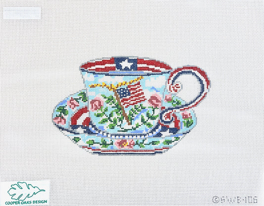 Cooper Oaks Design Susan Wallace Barnes America Cup Needlepoint Canvas
