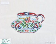 Cooper Oaks Design Susan Wallace Barnes America Cup Needlepoint Canvas