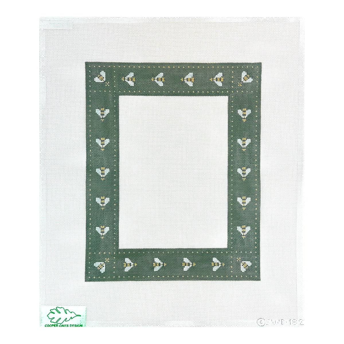 Cooper Oaks Design Susan Wallace Barnes Bee Frame Needlepoint Canvas