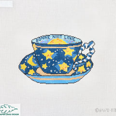 Cooper Oaks Design Susan Wallace Barnes Bonne Nuit Lune Cup Needlepoint Canvas