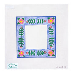 Cooper Oaks Design Susan Wallace Barnes Floral Frame Needlepoint Canvas