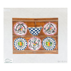 Cooper Oaks Design Susan Wallace Barnes Plates Needlepoint Canvas