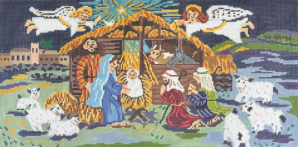 Cooper Oaks Design Melissa McLeod O Holy Night Needlepoint Canvas - 13M