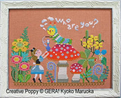 Creative Poppy Gera! by Kyoko Maruoka Alice Meets the Caterpillar Cross Stitch Pattern