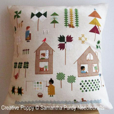 Creative Poppy Samantha Purdy Quilt Tree Forest Cross Stitch Pattern