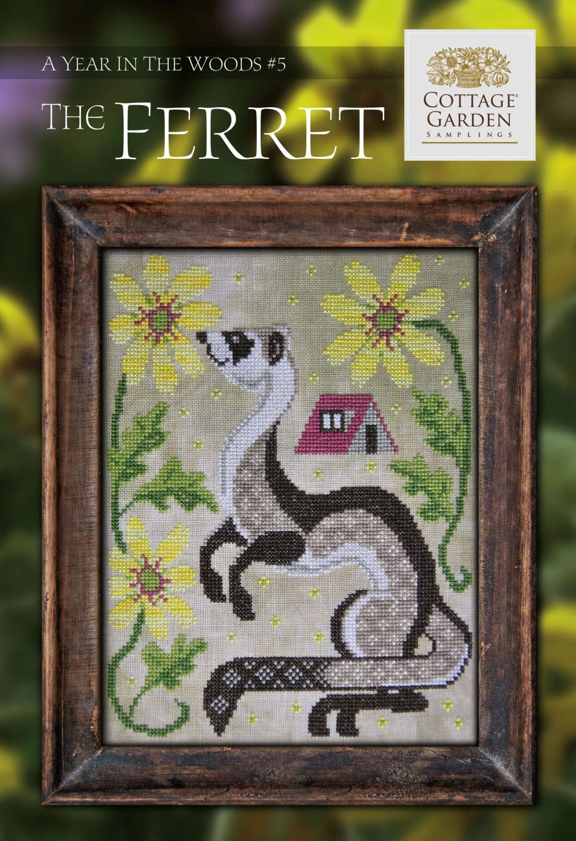 Cottage Garden Samplings A Year in the Woods #5 The Ferret Cross Stitch Pattern
