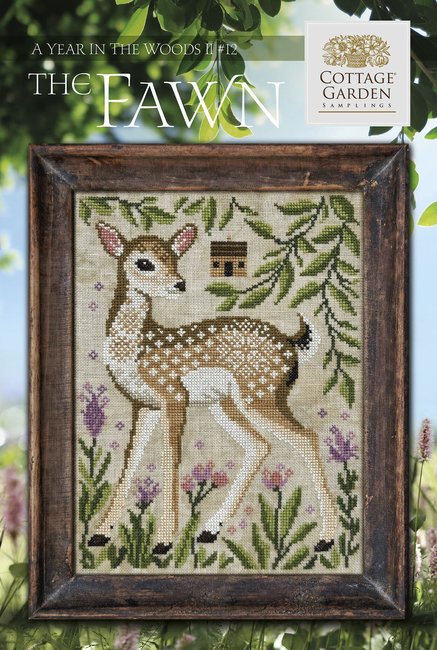 Cottage Garden Samplings A Year in the Woods II #12 The Fawn Cross Stitch Pattern