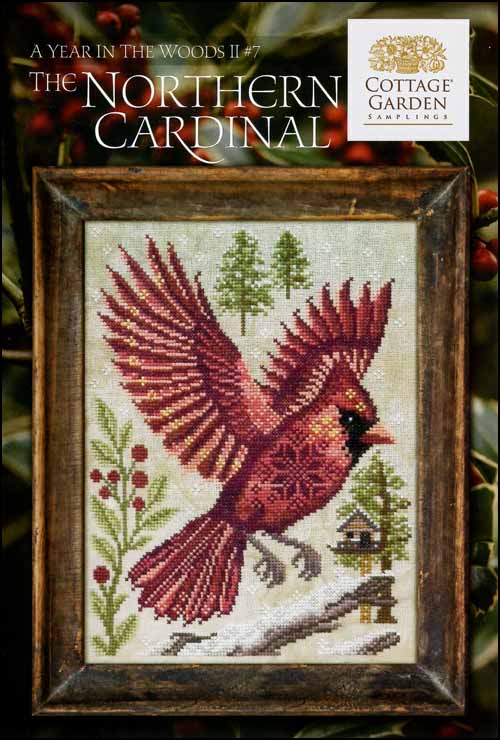 Cottage Garden Samplings A Year in the Woods Series II The Northern Cardinal Cross Stitch Pattern