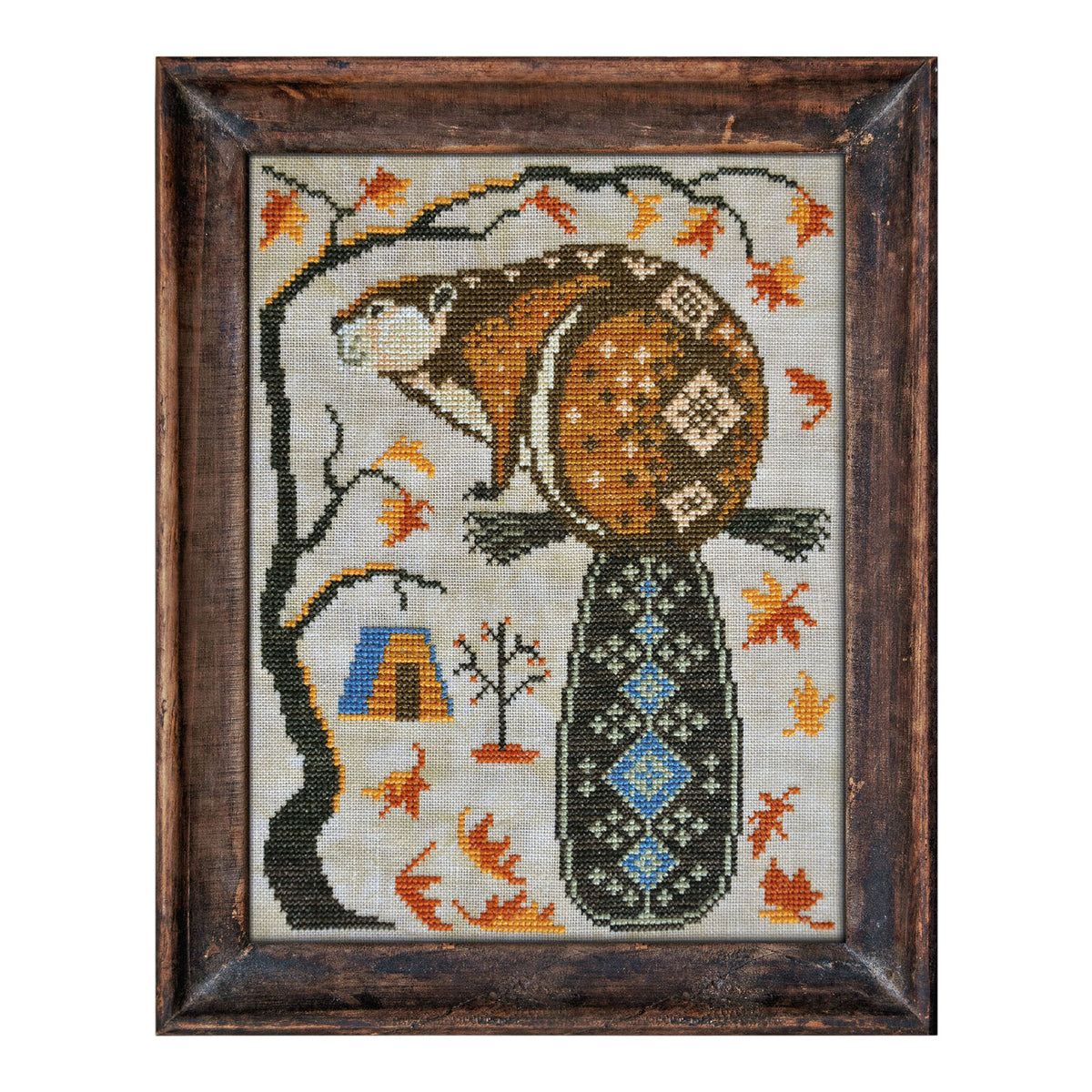 Cottage Garden Samplings A Year in the Woods Series The Beaver Cross Stitch Pattern