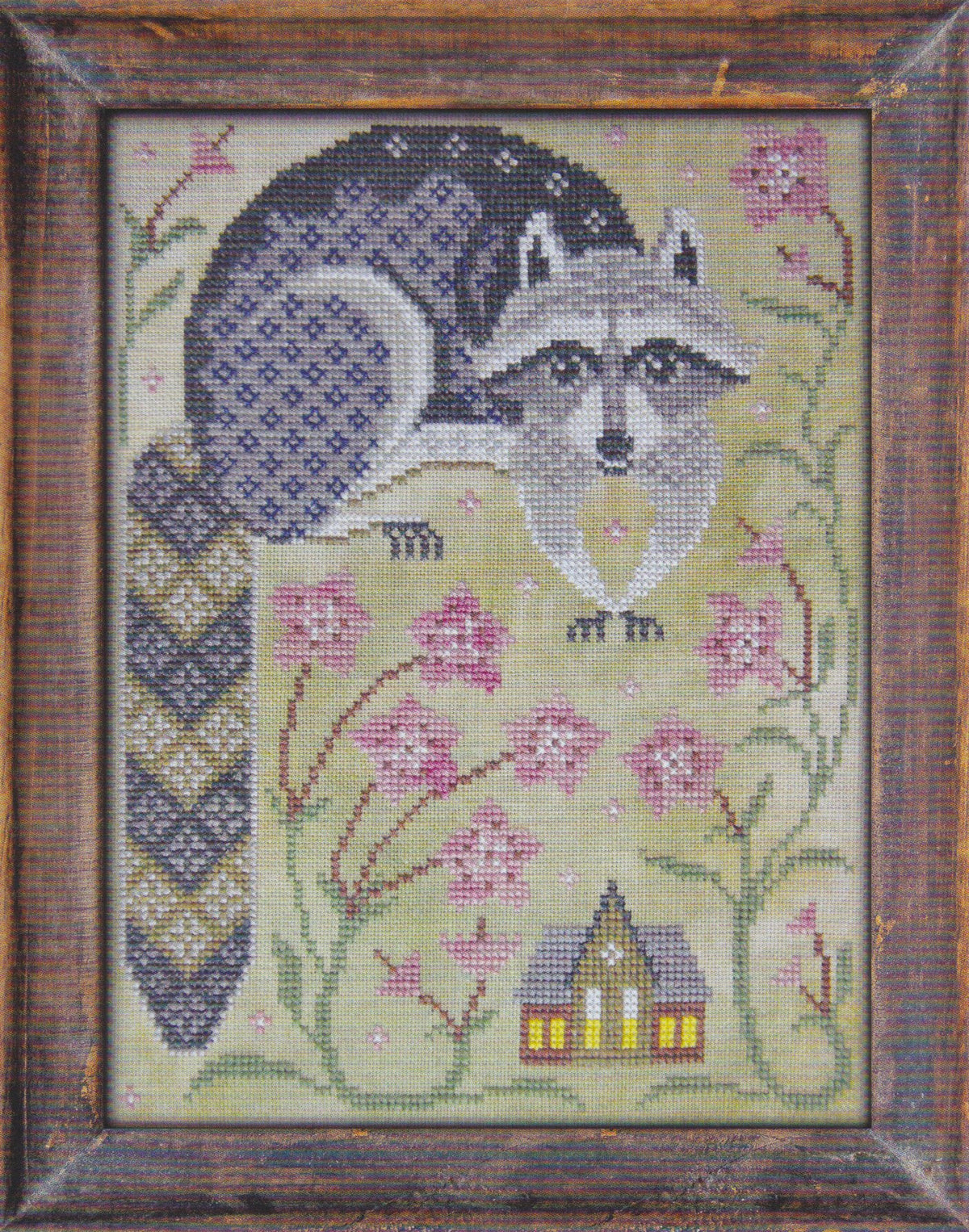 Cottage Garden Samplings A Year in the Woods Series The Raccoon Cross Stitch Pattern