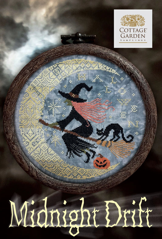 Cottage Garden Samplings Midnight Drift Cross Stitch Pattern