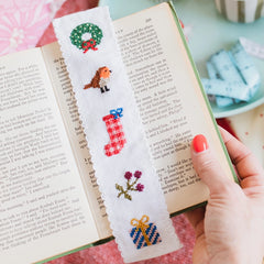 Cotton Clara Christmas Cross Stitch Bookmark Kit