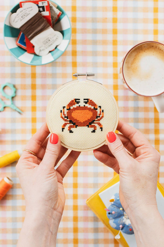 Cotton Clara Crab Cross Stitch Kit