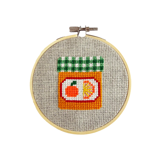 Cotton Clara Craft Kits & Supplies - Marmalade Jam Beginner Cross Stitch Kit