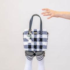 Craft Club Black Gingham Stitched Tote Bag Kit