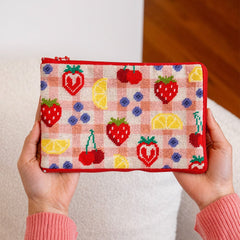 Craft Club Fruit Market Needlepoint Pouch Kit