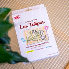 Craft Club Les Tulipes Needlepoint Pouch Kit