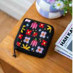 Craft Club Pop Art Petals Needlepoint Pouch Kit