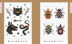 Cross Stitch Cabinet of Curiosities Book