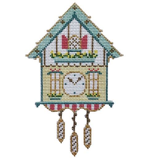 The Plum Stitchery Cuckoo Clock Needlepoint Canvas