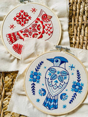 Hook Line and Tinker Embroidery Kits - Blue Jay Complete Embroidery Kit