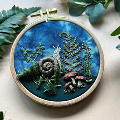 M Creative J Woodland Snail Embroidery Kit