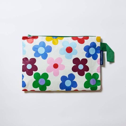 Project Ten Large Zip Project Bag – Sunny Floral