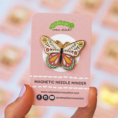 Caterpillar Cross Stitch Butterfly Magnetic Needle Minder