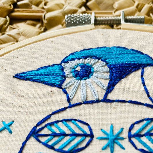Hook Line and Tinker Embroidery Kits - Blue Jay Complete Embroidery Kit