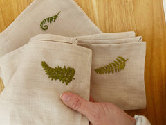 M Creative J Ferns Peel Stick and Stitch Botanical Embroidery Patterns