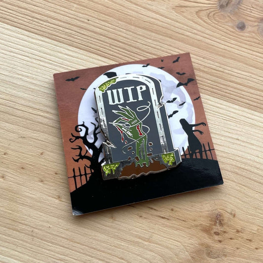 Stitchonomy Gravestone WIP Needle Minder