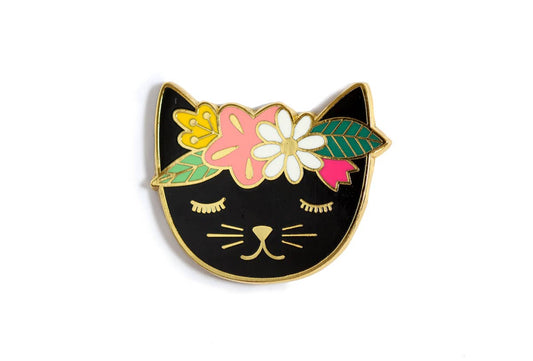 Kiriki Press Floral Cat Needle Minder
