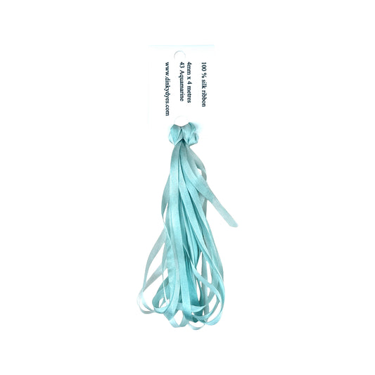 Dinky Dyes Silk Ribbon 4mm - 043 Aquamarine