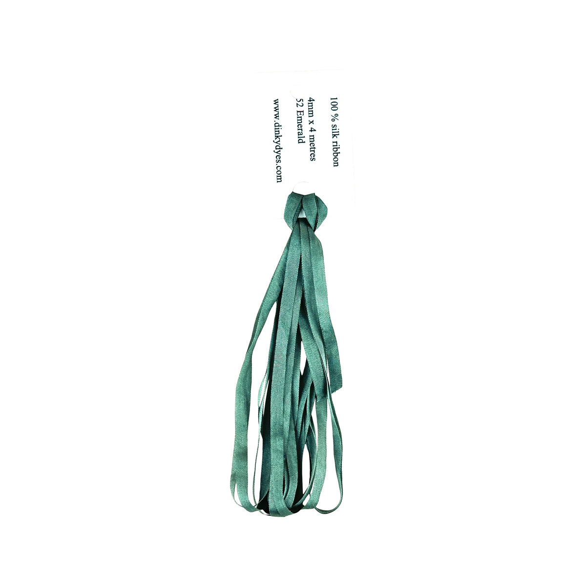 Dinky Dyes Silk Ribbon 4mm - 052 Emerald