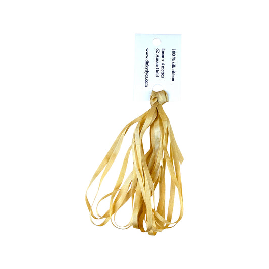 Dinky Dyes Silk Ribbon 4mm - 062 Aussie Gold