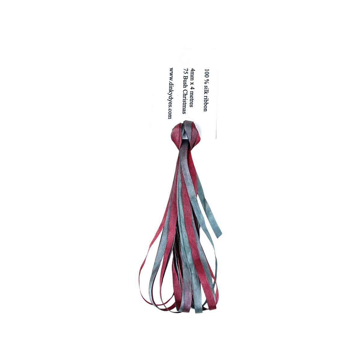 Dinky Dyes Silk Ribbon 4mm - 075 Bush Christmas
