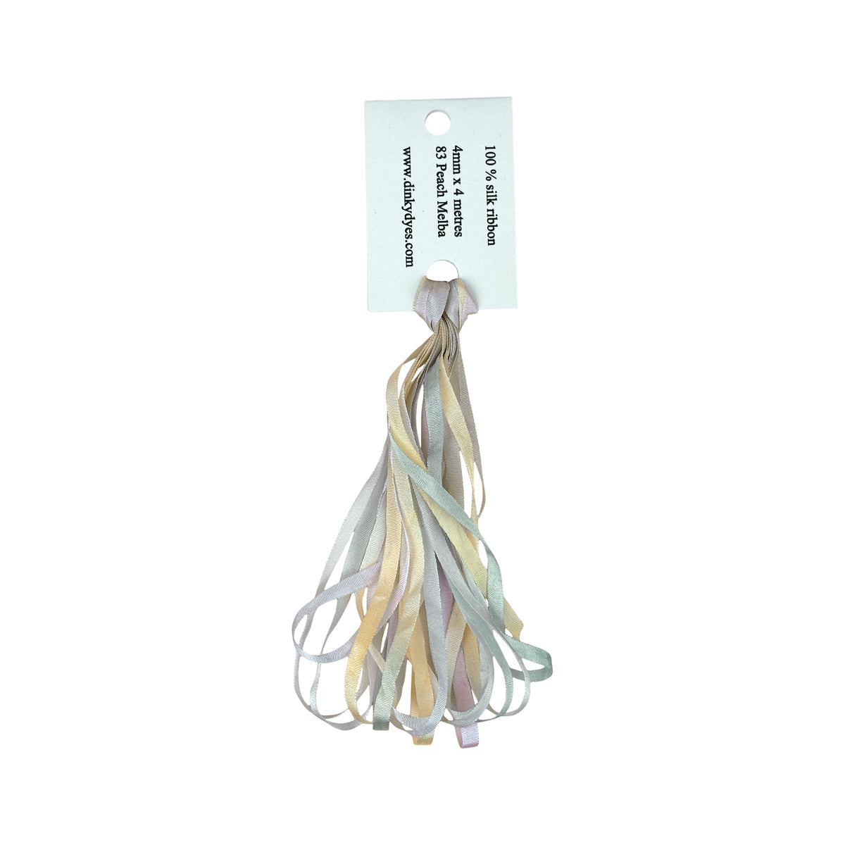 Dinky Dyes Silk Ribbon 4mm - 083 Peach Melba