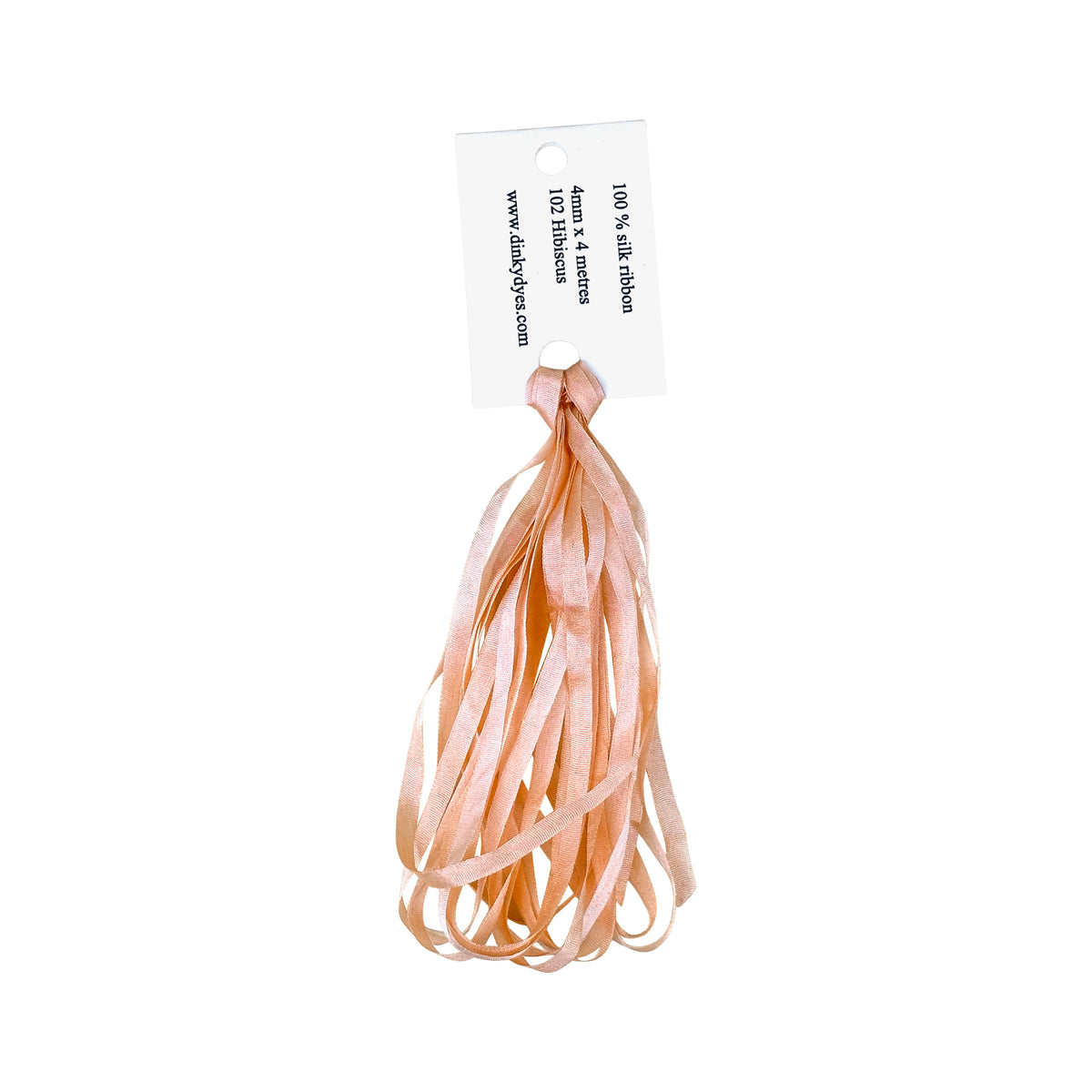 Dinky Dyes Silk Ribbon 4mm - 102 Hibiscus