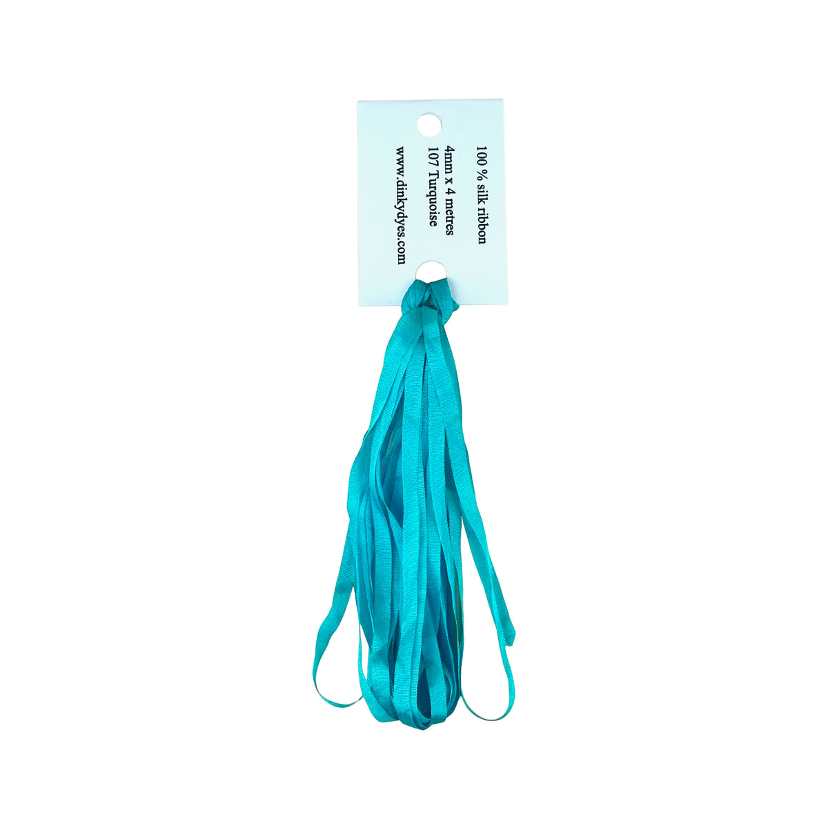 Dinky Dyes Silk Ribbon 4mm - 107 Turquoise