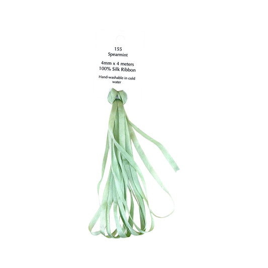 Dinky Dyes Silk Ribbon 4mm - 155 Spearmint